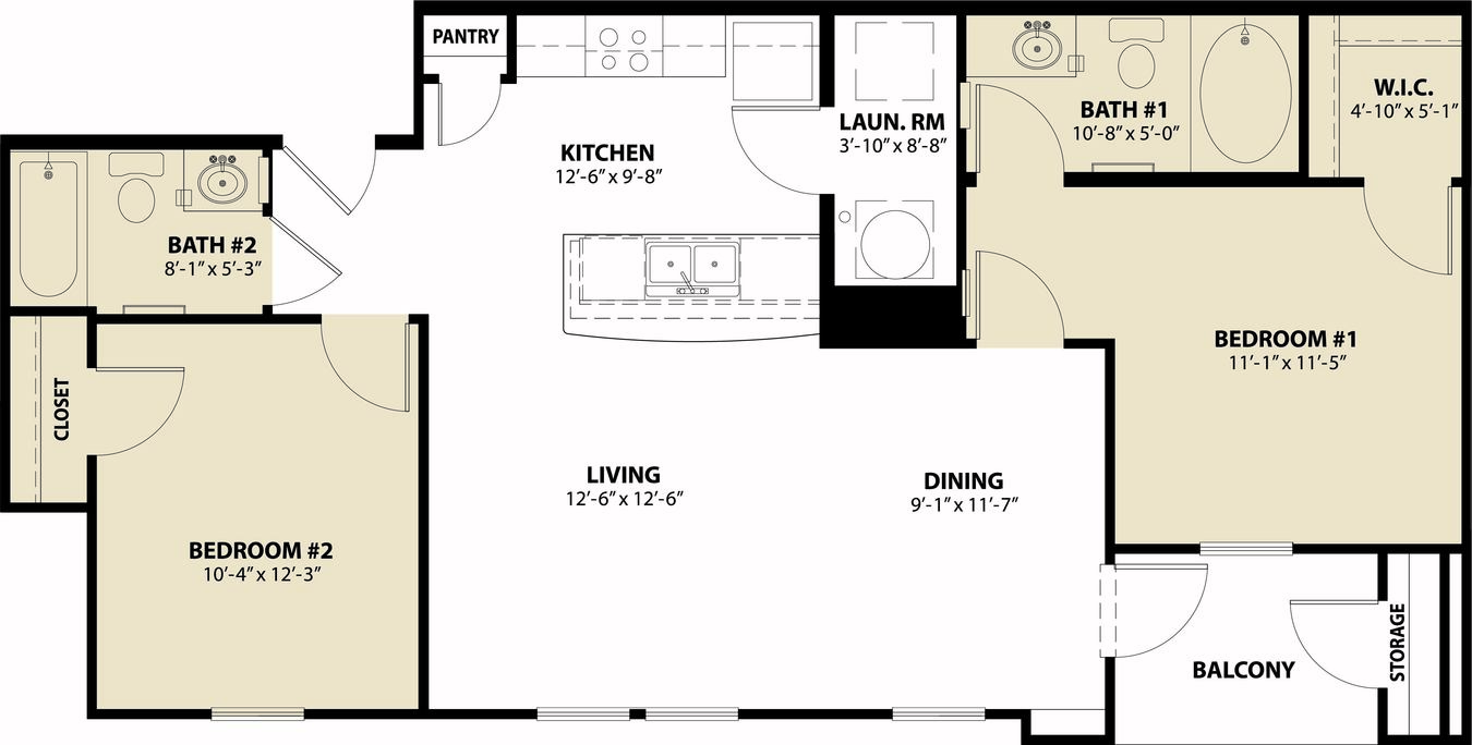 2 Bedrooms 2 Bathrooms Apartment for rent at Tierra Pointe in Karnes City, TX