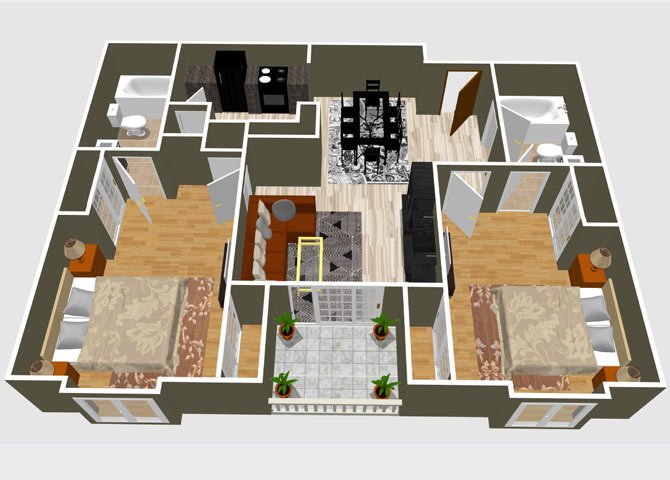 2 Bedrooms 2 Bathrooms Apartment for rent at The Culver in Los Angeles, CA