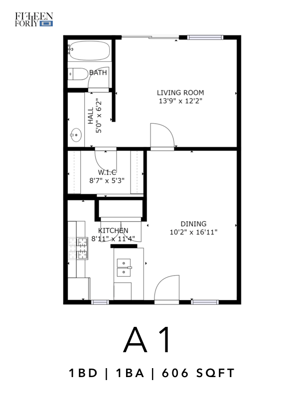 1 Bedroom 1 Bathroom Apartment for rent at Fifteen Forty Apartments in Dallas, TX