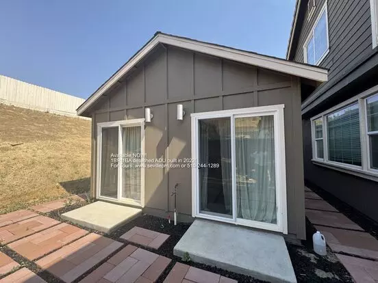 Newer, Private 1br / 1ba Detached Adu Unit Apartment for rent in Antioch, CA