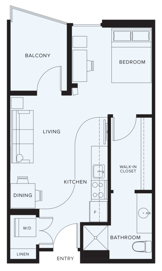 1 Bedroom 1 Bathroom Apartment for rent at 9 on Canal Apartments in Indianapolis, IN