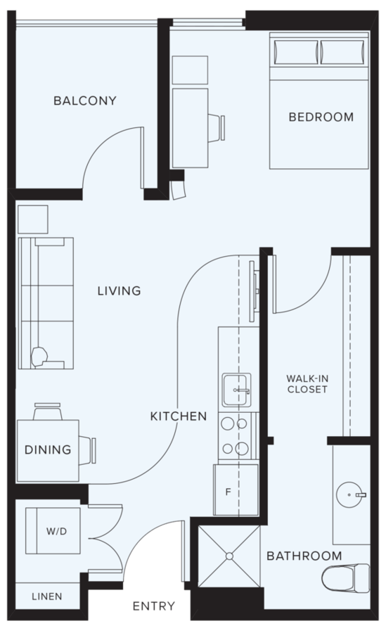 1 Bedroom 1 Bathroom Apartment for rent at 9 on Canal Apartments in Indianapolis, IN