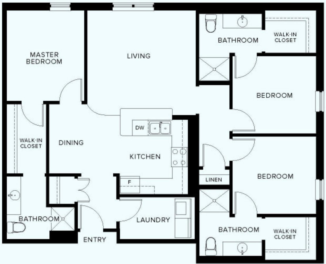 3 Bedrooms 3 Bathrooms Apartment for rent at 9 on Canal Apartments in Indianapolis, IN