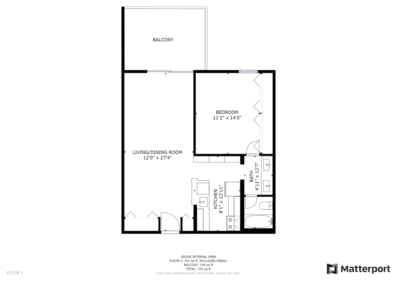1 Bedroom 1 Bathroom Apartment for rent at 10 Emerson in Denver, CO