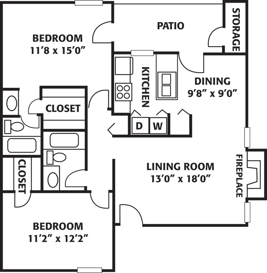 2 Bedrooms 2 Bathrooms Apartment for rent at The Park At Ferentino in Charlotte, NC