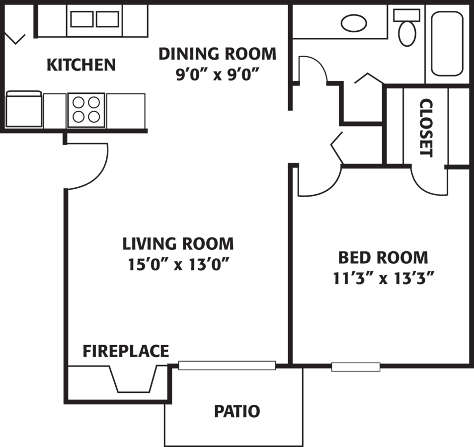 1 Bedroom 1 Bathroom Apartment for rent at The Park At Ferentino in Charlotte, NC