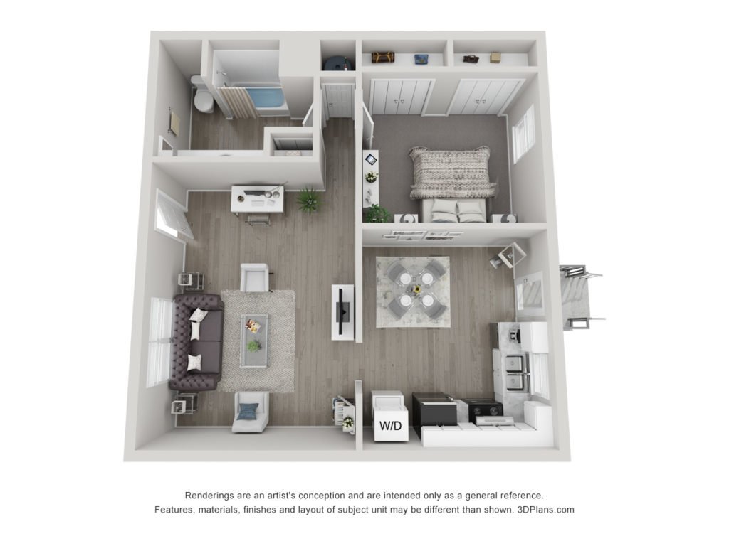 1 Bedroom 1 Bathroom Apartment for rent at Ponderosa Apartments in Charlotte, NC