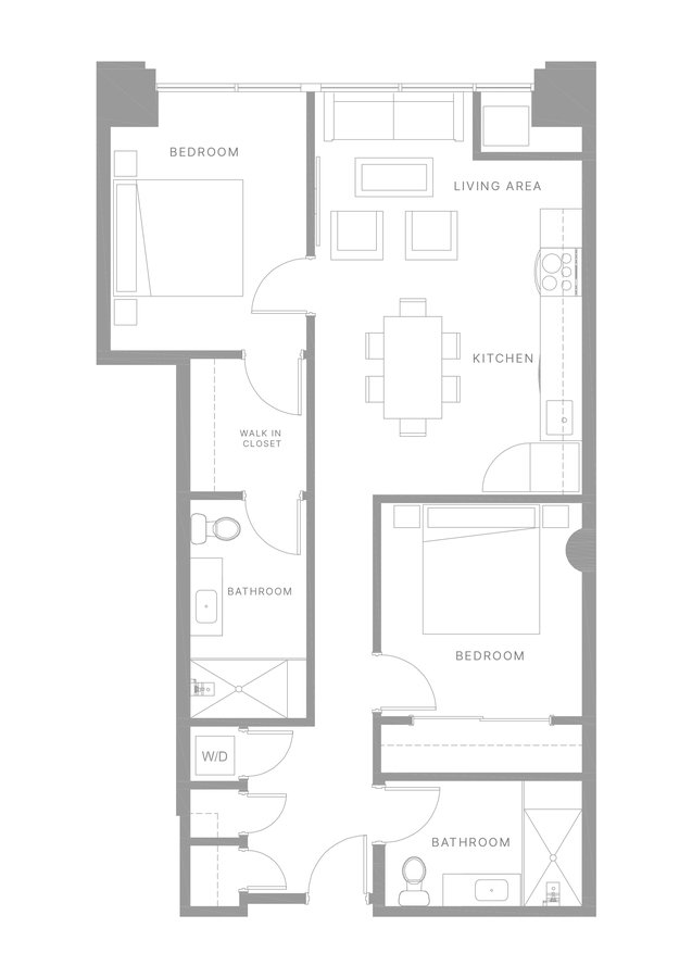 2 Bedrooms 2 Bathrooms Apartment for rent at The Poplar in Philadelphia, PA
