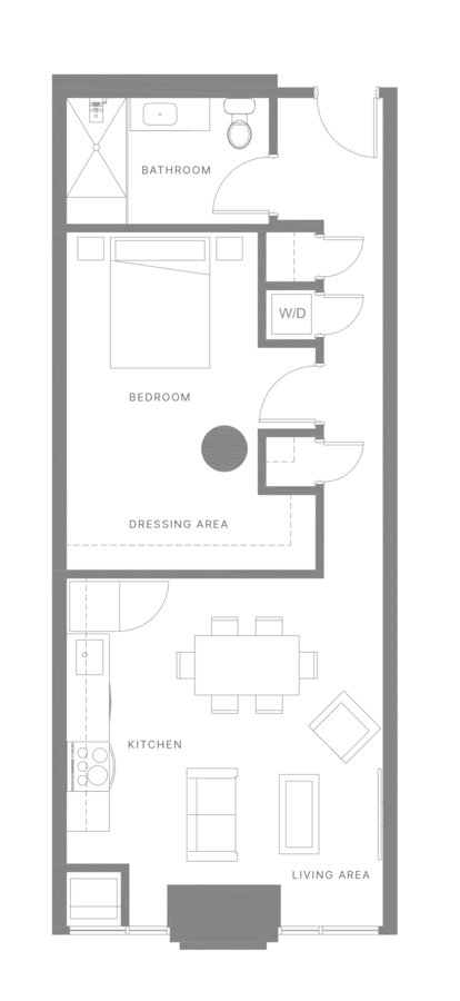 1 Bedroom 1 Bathroom Apartment for rent at The Poplar in Philadelphia, PA