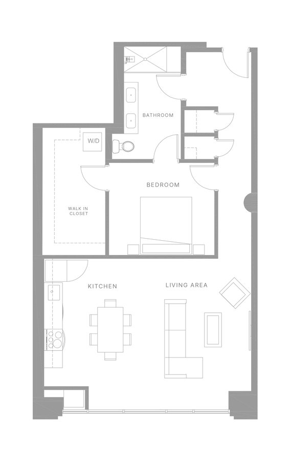 1 Bedroom 1 Bathroom Apartment for rent at The Poplar in Philadelphia, PA