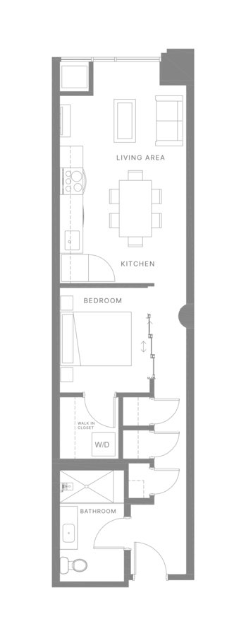 1 Bedroom 1 Bathroom Apartment for rent at The Poplar in Philadelphia, PA