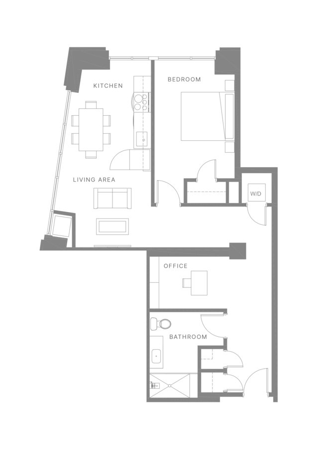 1 Bedroom 1 Bathroom Apartment for rent at The Poplar in Philadelphia, PA