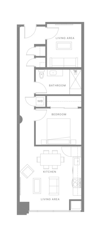 1 Bedroom 1 Bathroom Apartment for rent at The Poplar in Philadelphia, PA