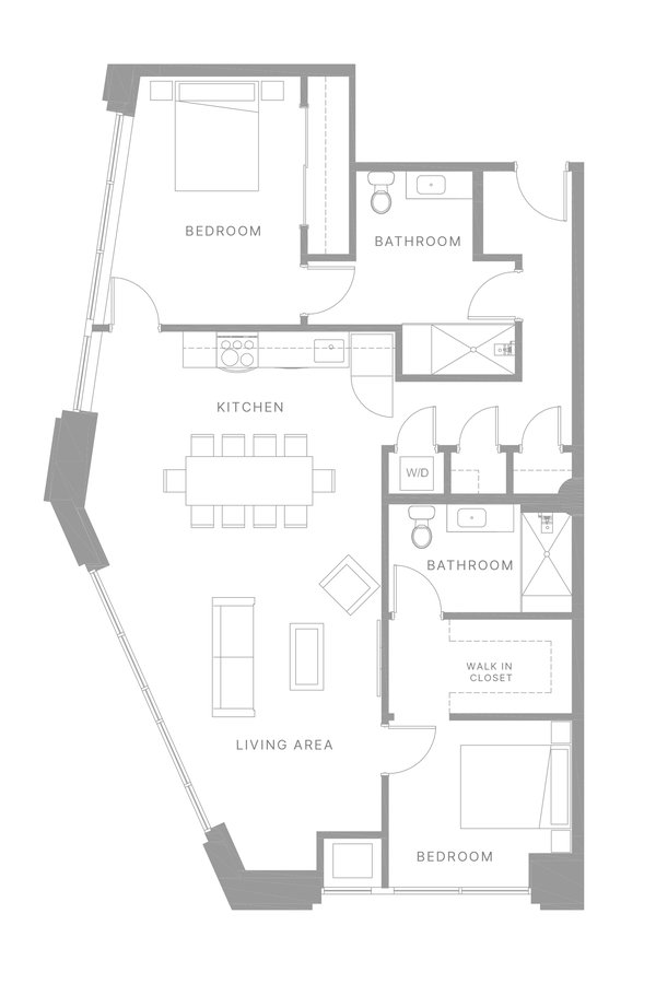 2 Bedrooms 2 Bathrooms Apartment for rent at The Poplar in Philadelphia, PA
