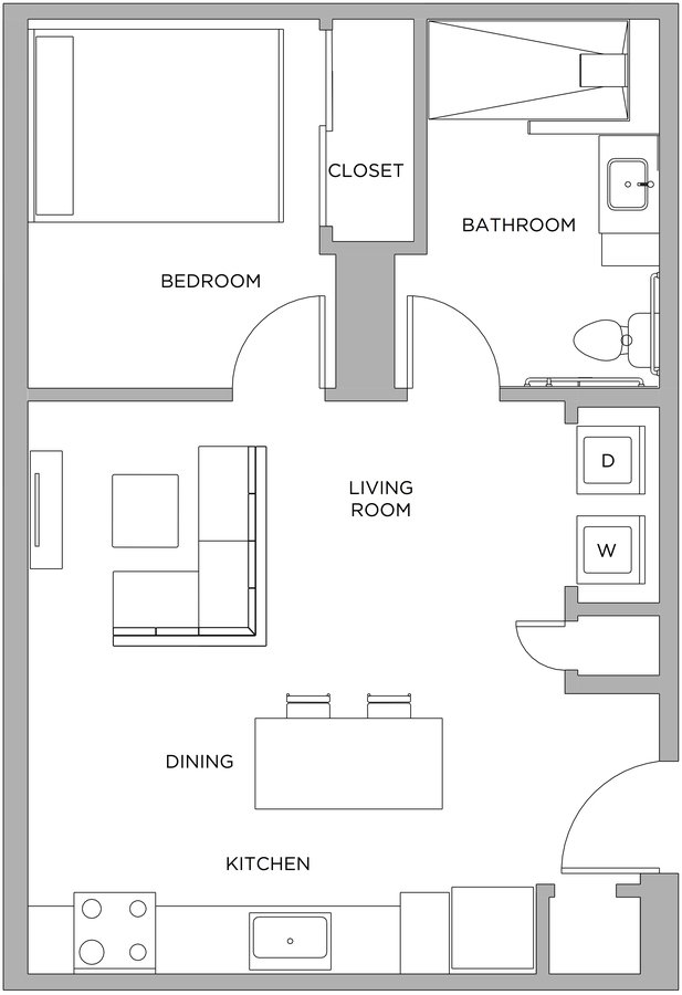 1 Bedroom 1 Bathroom Apartment for rent at Presidential City in Philadelphia, PA