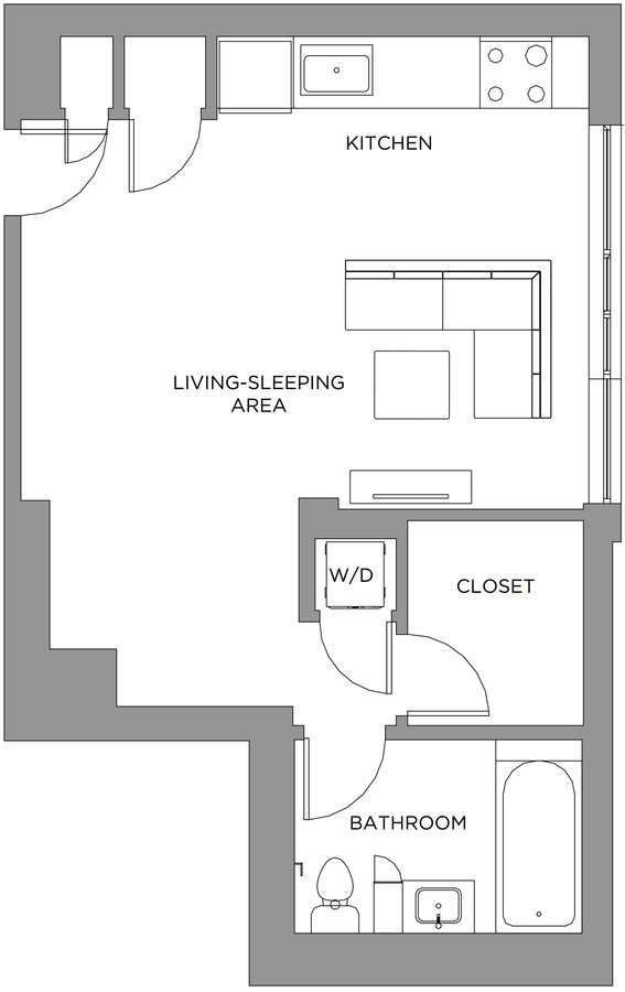 Studio 1 Bathroom Apartment for rent at Presidential City in Philadelphia, PA