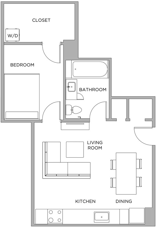 1 Bedroom 1 Bathroom Apartment for rent at Presidential City in Philadelphia, PA