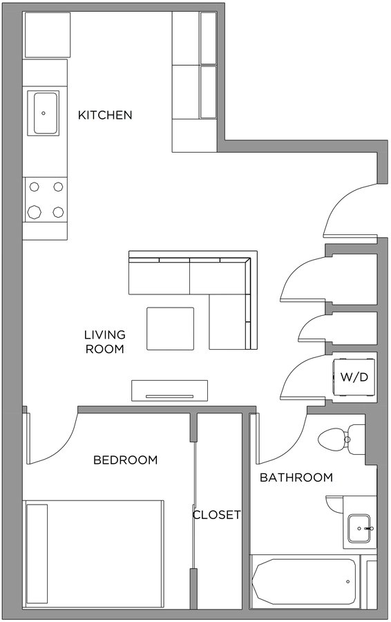1 Bedroom 1 Bathroom Apartment for rent at Presidential City in Philadelphia, PA