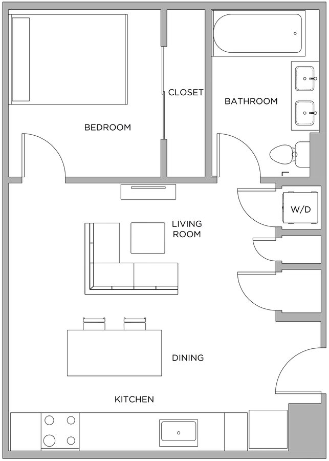 1 Bedroom 1 Bathroom Apartment for rent at Presidential City in Philadelphia, PA