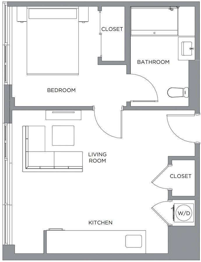 1 Bedroom 1 Bathroom Apartment for rent at Presidential City in Philadelphia, PA