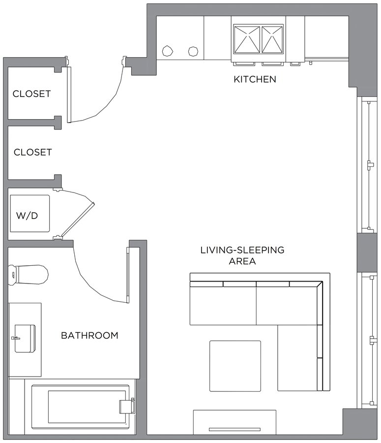 Studio 1 Bathroom Apartment for rent at Presidential City in Philadelphia, PA