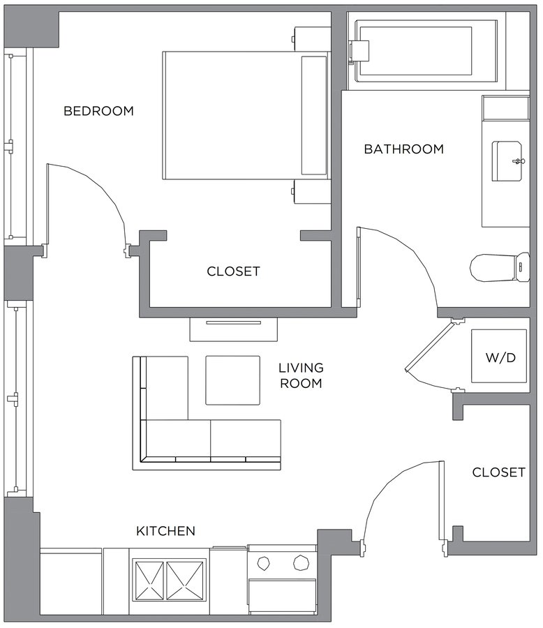 1 Bedroom 1 Bathroom Apartment for rent at Presidential City in Philadelphia, PA
