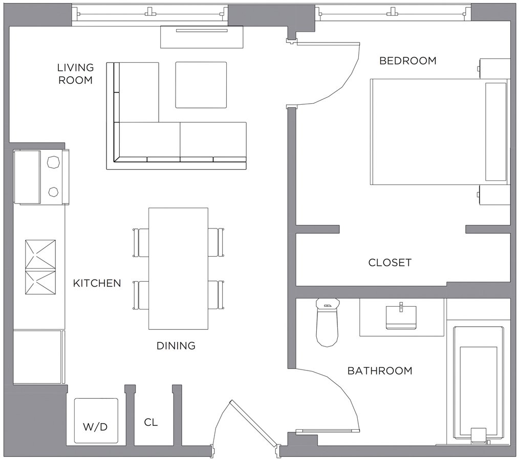 1 Bedroom 1 Bathroom Apartment for rent at Presidential City in Philadelphia, PA
