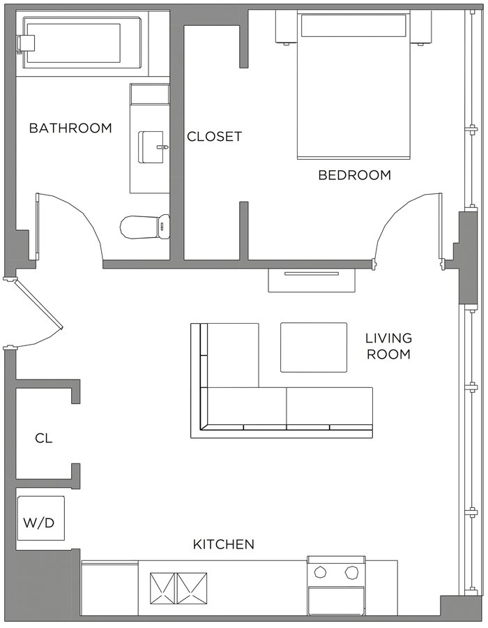 1 Bedroom 1 Bathroom Apartment for rent at Presidential City in Philadelphia, PA