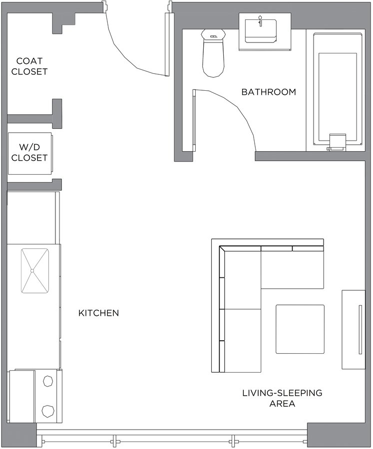Studio 1 Bathroom Apartment for rent at Presidential City in Philadelphia, PA