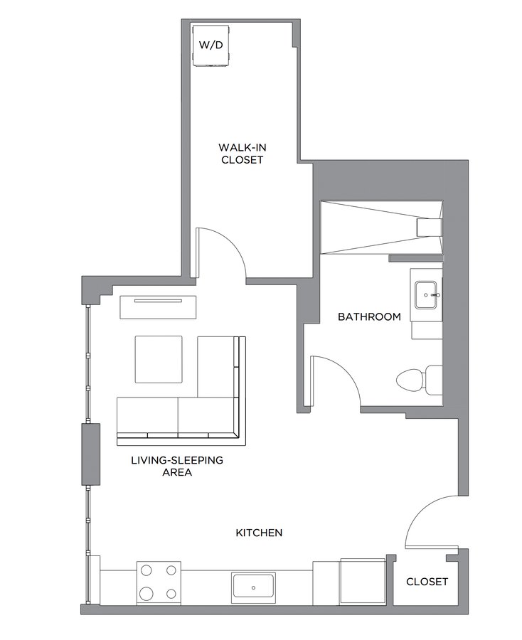 Studio 1 Bathroom Apartment for rent at Presidential City in Philadelphia, PA