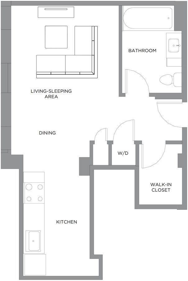 Studio 1 Bathroom Apartment for rent at Presidential City in Philadelphia, PA