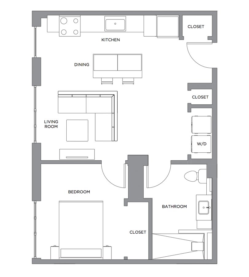 1 Bedroom 1 Bathroom Apartment for rent at Presidential City in Philadelphia, PA