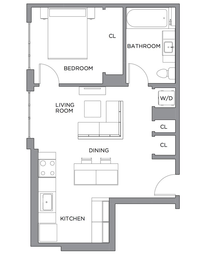 1 Bedroom 1 Bathroom Apartment for rent at Presidential City in Philadelphia, PA