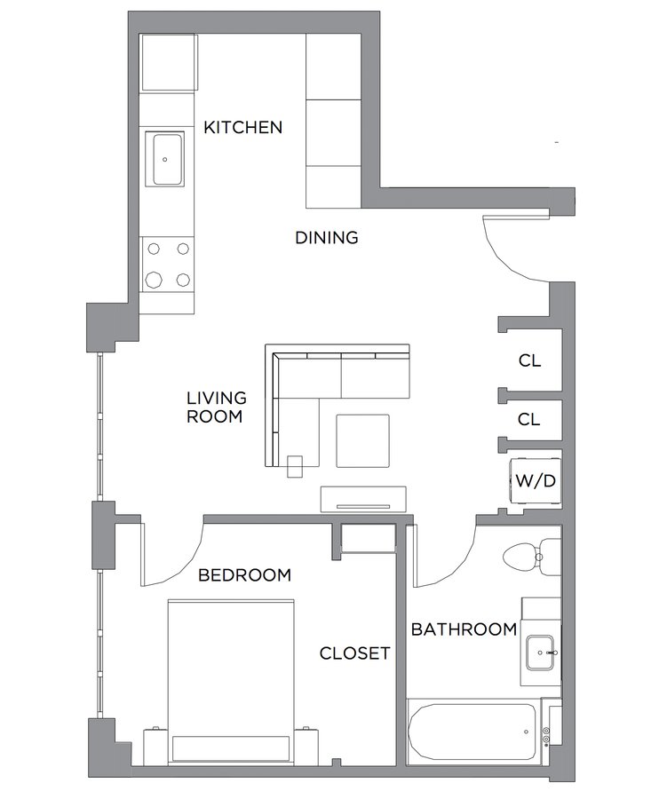 1 Bedroom 1 Bathroom Apartment for rent at Presidential City in Philadelphia, PA