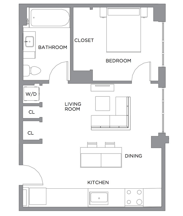 1 Bedroom 1 Bathroom Apartment for rent at Presidential City in Philadelphia, PA