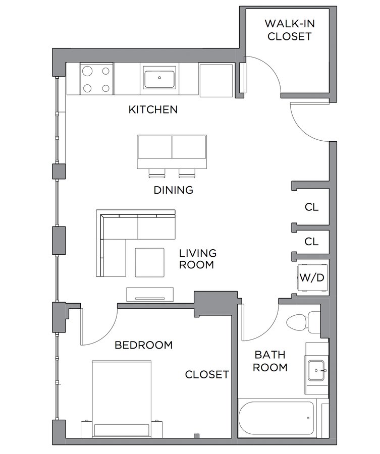 1 Bedroom 1 Bathroom Apartment for rent at Presidential City in Philadelphia, PA