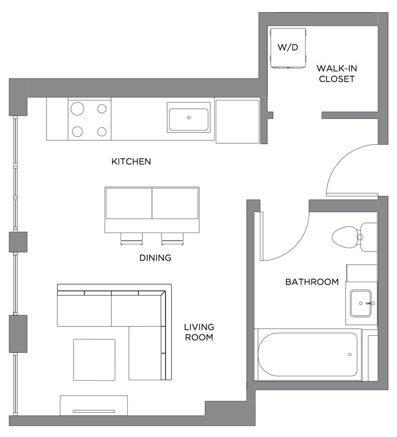 Studio 1 Bathroom Apartment for rent at Presidential City in Philadelphia, PA