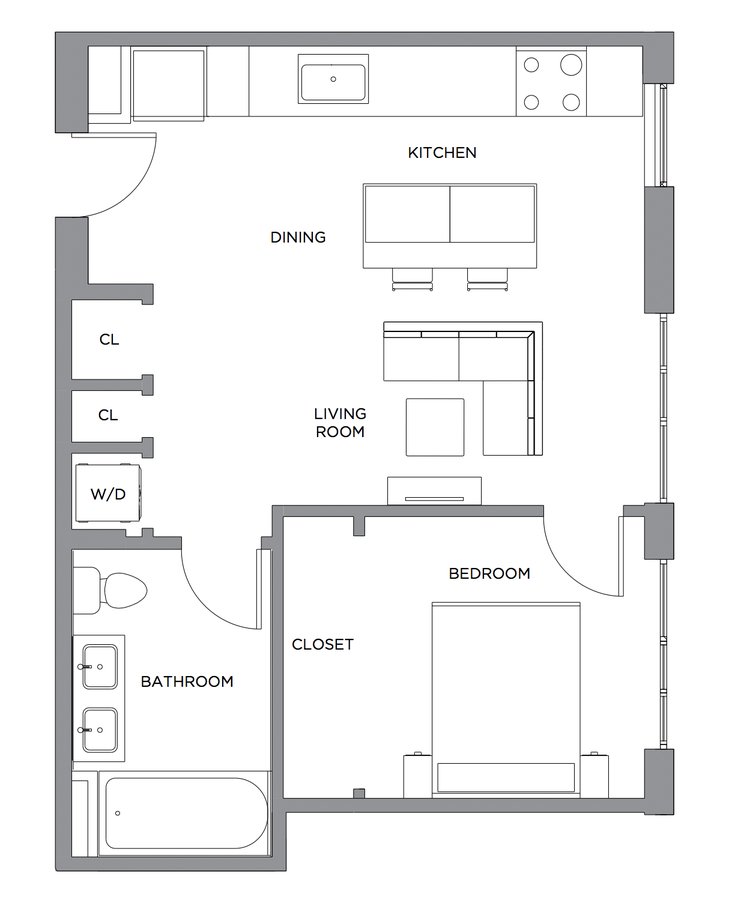 1 Bedroom 1 Bathroom Apartment for rent at Presidential City in Philadelphia, PA