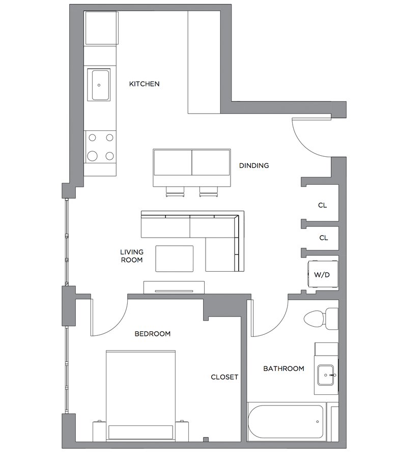 1 Bedroom 1 Bathroom Apartment for rent at Presidential City in Philadelphia, PA