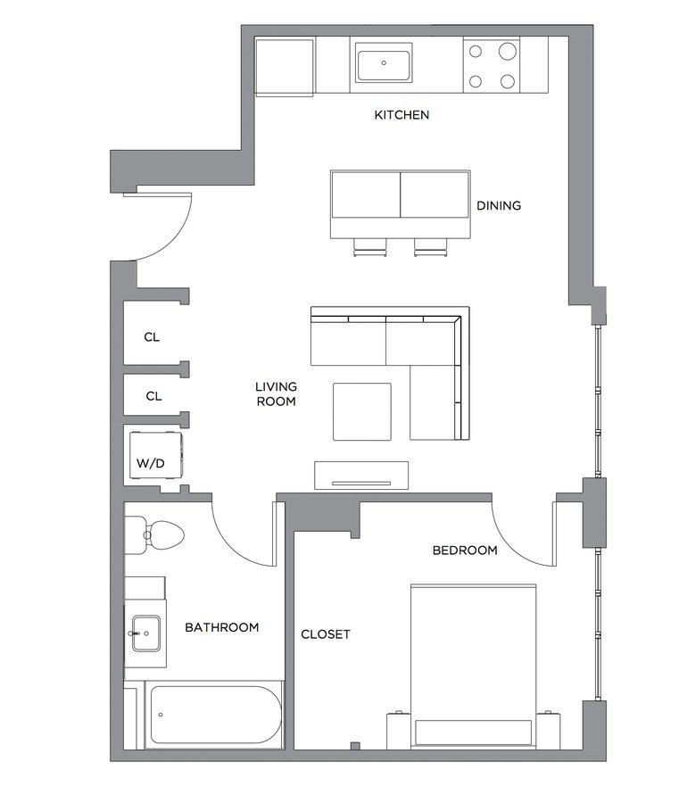 1 Bedroom 1 Bathroom Apartment for rent at Presidential City in Philadelphia, PA