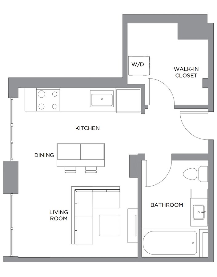 Studio 1 Bathroom Apartment for rent at Presidential City in Philadelphia, PA