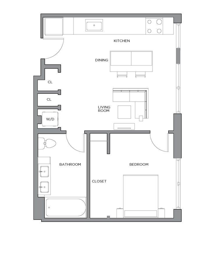 1 Bedroom 1 Bathroom Apartment for rent at Presidential City in Philadelphia, PA