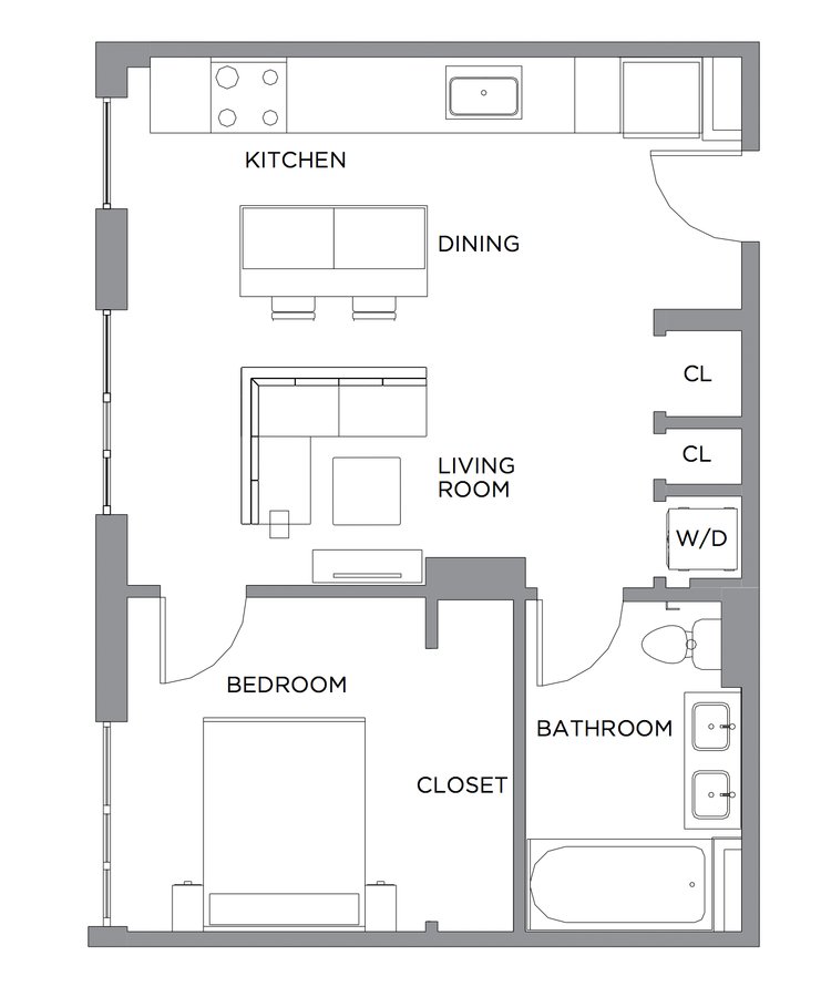 1 Bedroom 1 Bathroom Apartment for rent at Presidential City in Philadelphia, PA