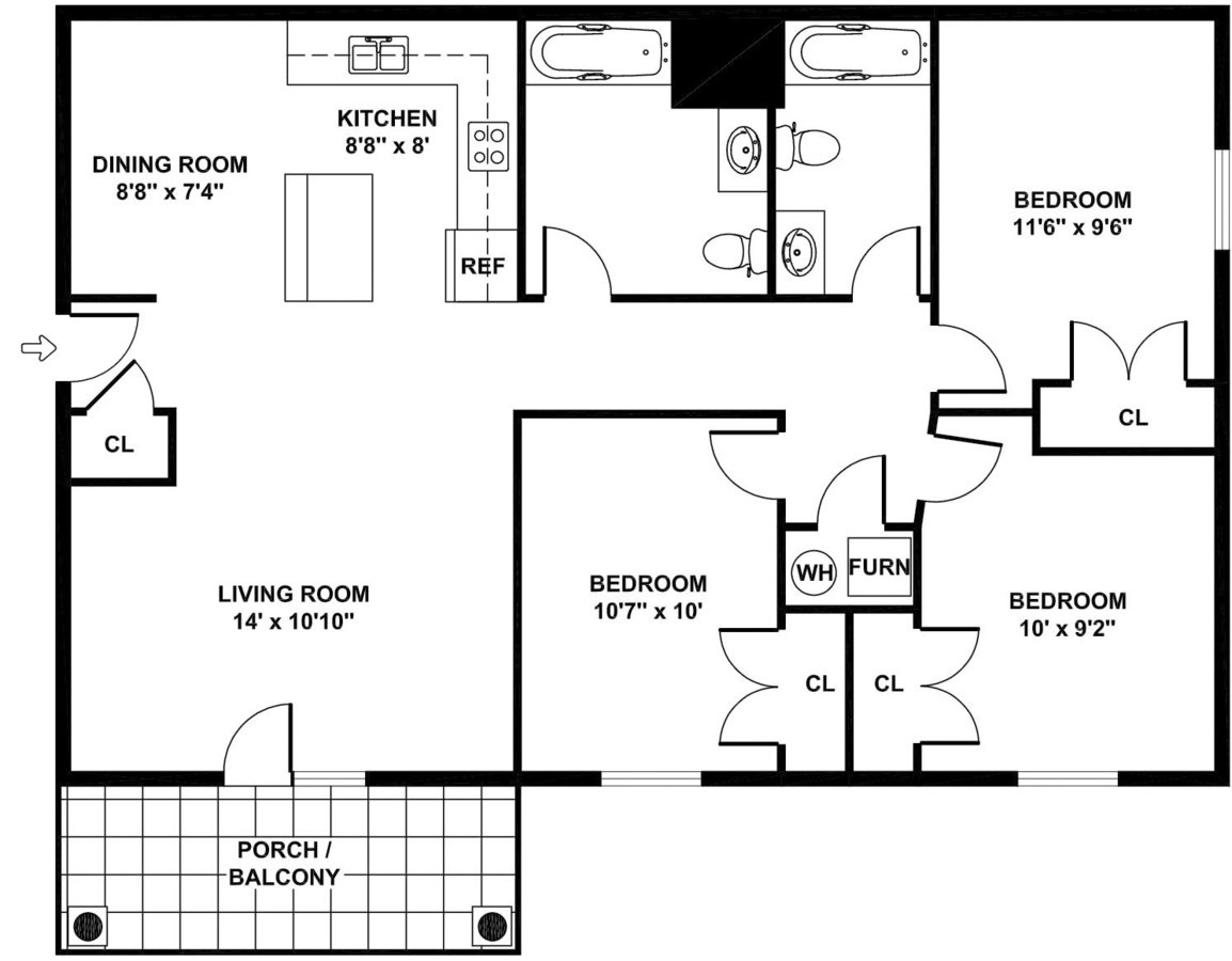 Broadway Place Apartments South Roxana, IL Rentable