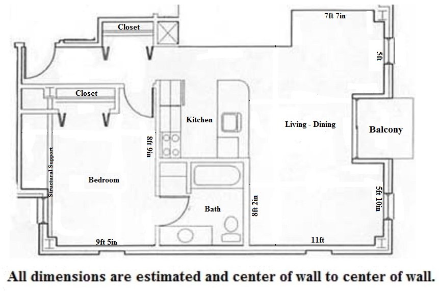 1 Bedroom 1 Bathroom Apartment for rent at Odessa in Madison, WI