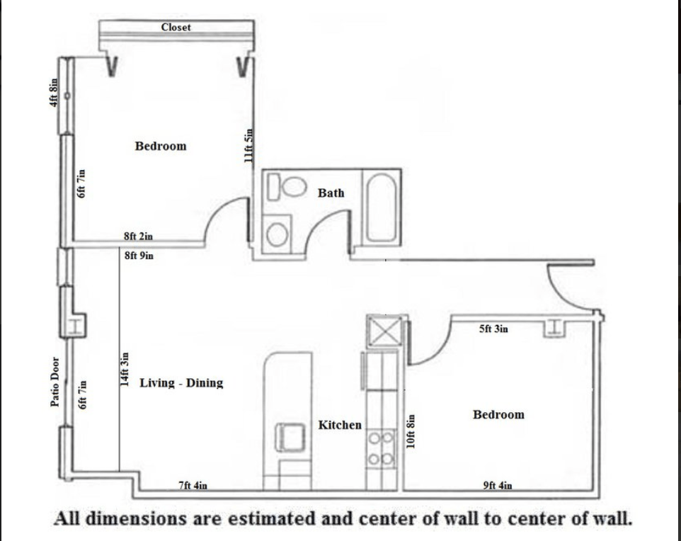 1 Bedroom 1 Bathroom Apartment for rent at Odessa in Madison, WI