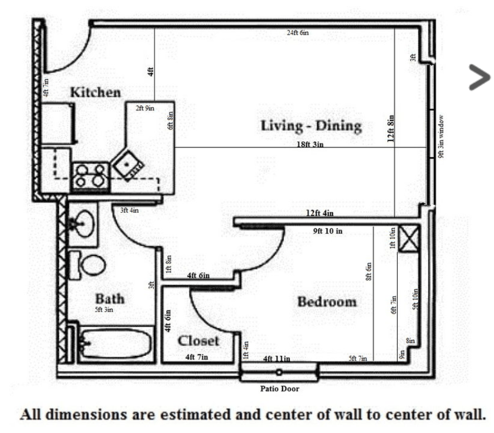 1 Bedroom 1 Bathroom Apartment for rent at Butler Plaza in Madison, WI