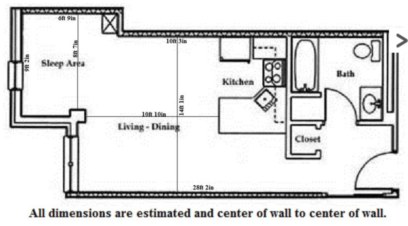 Studio 1 Bathroom Apartment for rent at Butler Plaza in Madison, WI