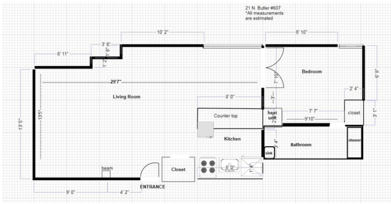 1 Bedroom 1 Bathroom Apartment for rent at Butler Plaza in Madison, WI