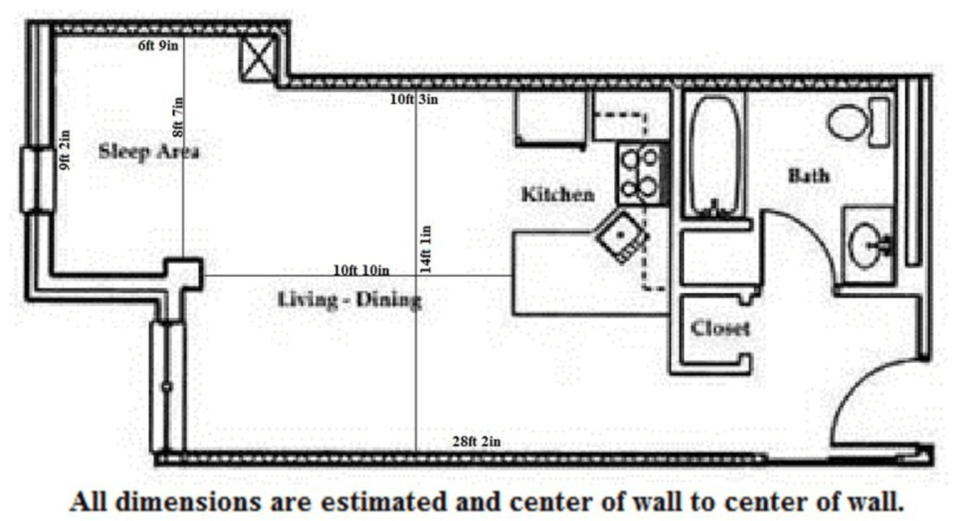 Studio 1 Bathroom Apartment for rent at Butler Plaza in Madison, WI